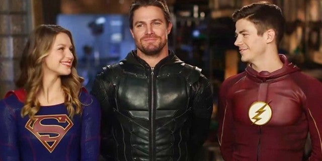 Arrowverse Stars Melissa Benoist and Grant Gustin Praise Stephen Amell for Helping Create a Legacy